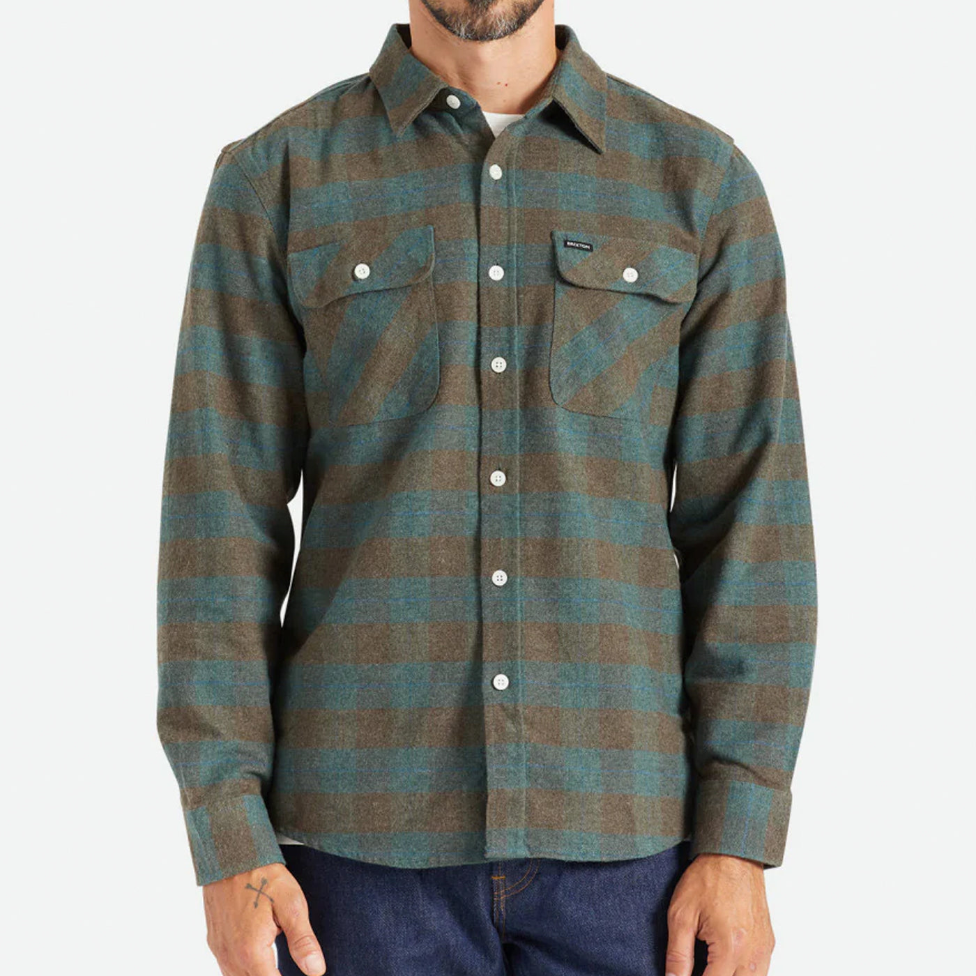 Brixton | Bowery Flannel | Ocean