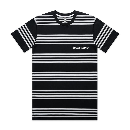Icons T-Shirt | Quad Stripe (Black)