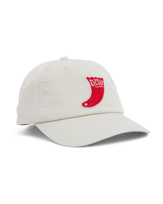 Single Fin Dad Cap - White: White / One Size
