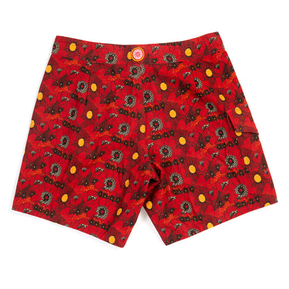 Nineplus Boardshorts | Lined Canvas | Red