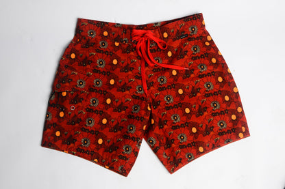 Nineplus Boardshorts | Lined Canvas | Red