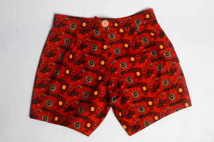 Nineplus Boardshorts | Lined Canvas | Red