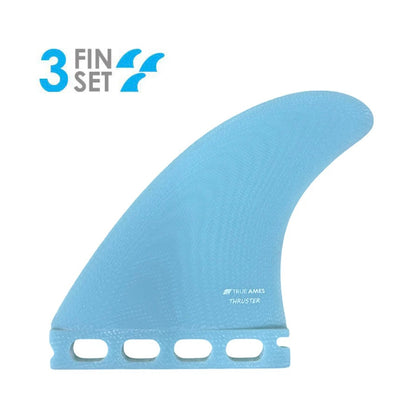 True Ames | TA Thruster - Futures Compatible (Solid Fiberglass) White