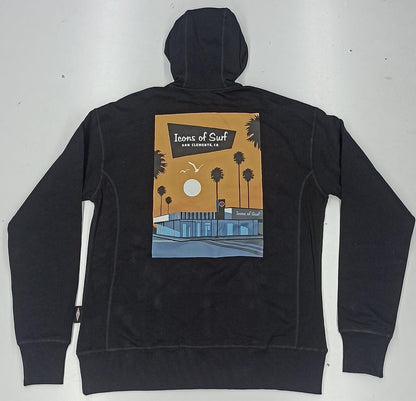 Icons Hooded Sweatshirt | Sunset | Black