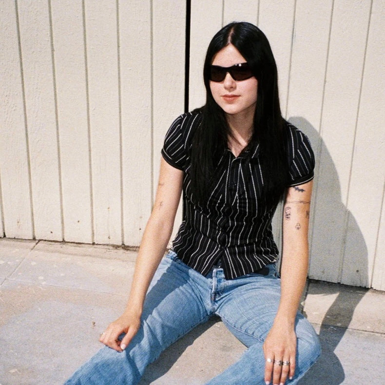 SAD Eyewear | Fade | Gloss Black (Olive Lens)