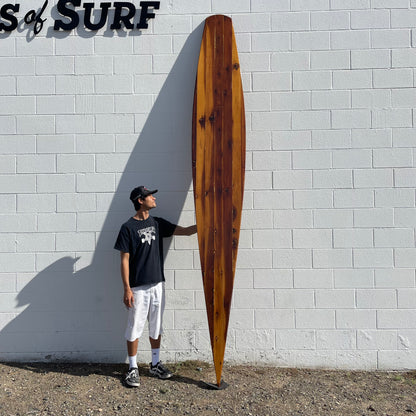 Dirk Langer | 12'0" Hollow Tom Blake Redwood Replica