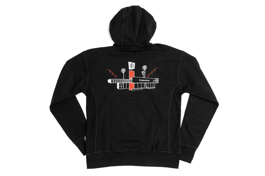 Icons Hooded Sweatshirt | Shop Template | Black