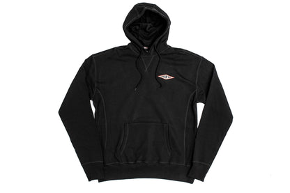 Icons Hooded Sweatshirt | Diamond Logo | Black