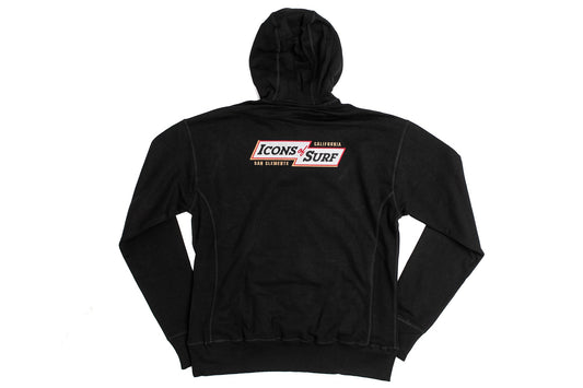 Icons Hooded Sweatshirt | Icons Lightning | Black