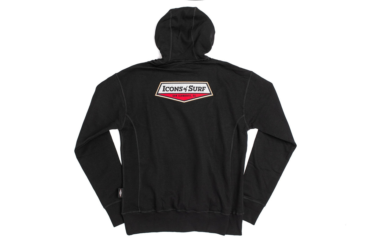 Icons Hooded Sweatshirt | Icons Shield | Black