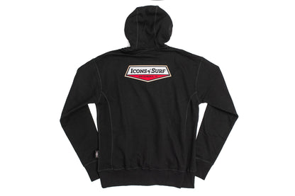 Icons Hooded Sweatshirt | Icons Shield | Black