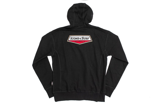 Icons Hooded Sweatshirt | Icons Shield | Black