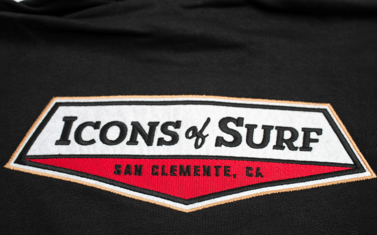 Icons Hooded Sweatshirt | Icons Shield | Black