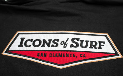 Icons Hooded Sweatshirt | Icons Shield | Black