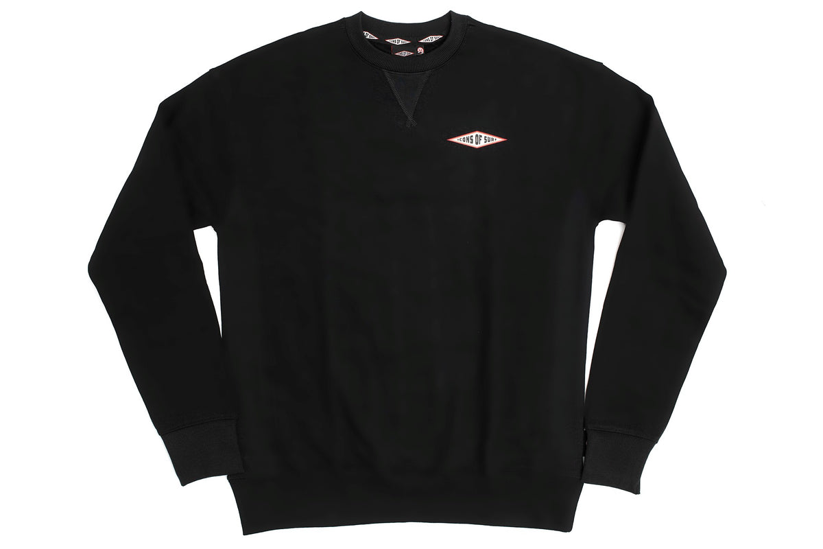 Icons Sweatshirt | Diamond Logo | Black
