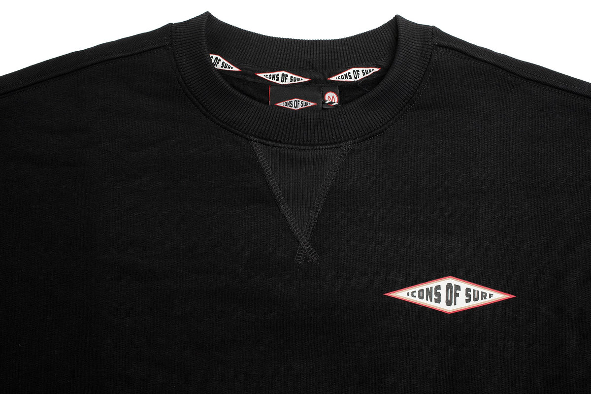 Icons Sweatshirt | Diamond Logo | Black