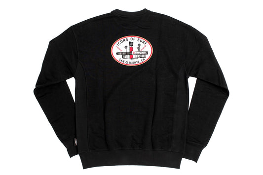 Icons Sweatshirt | Mid-century Oval | Black