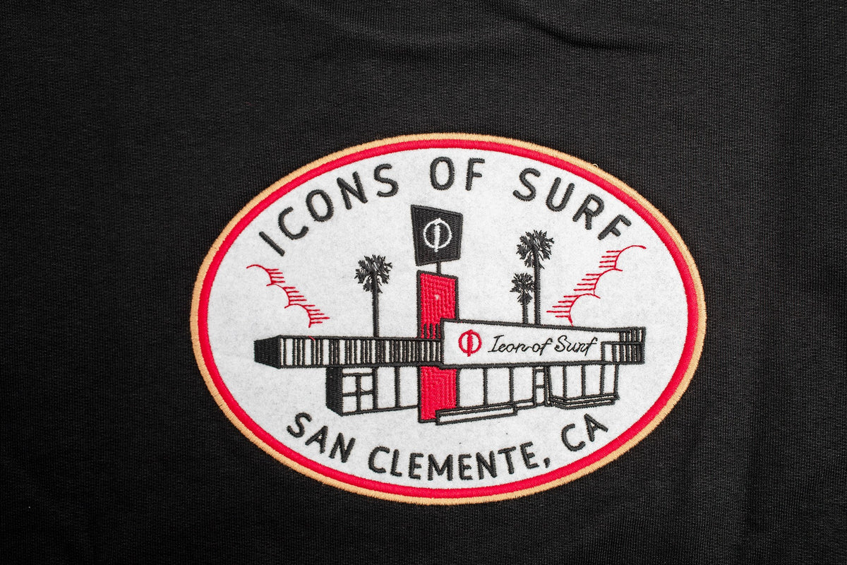 Icons Sweatshirt | Mid-century Oval | Black