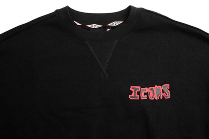 Icons Sweatshirt | Brian Bent | Black