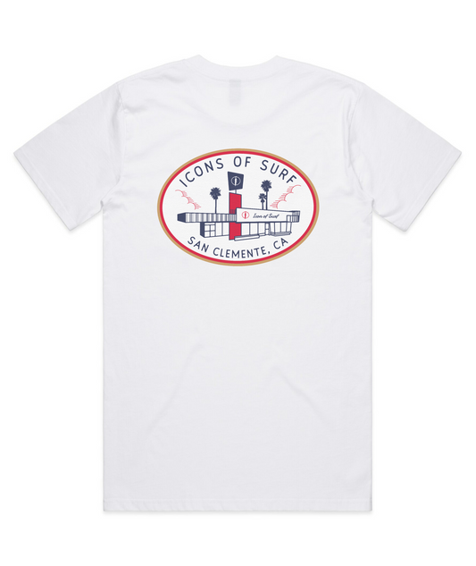 Icons T-Shirt | Mid-century Oval | White | New