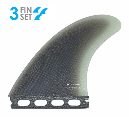 True Ames | TA Thruster - Futures Compatible (Solid Fiberglass) White