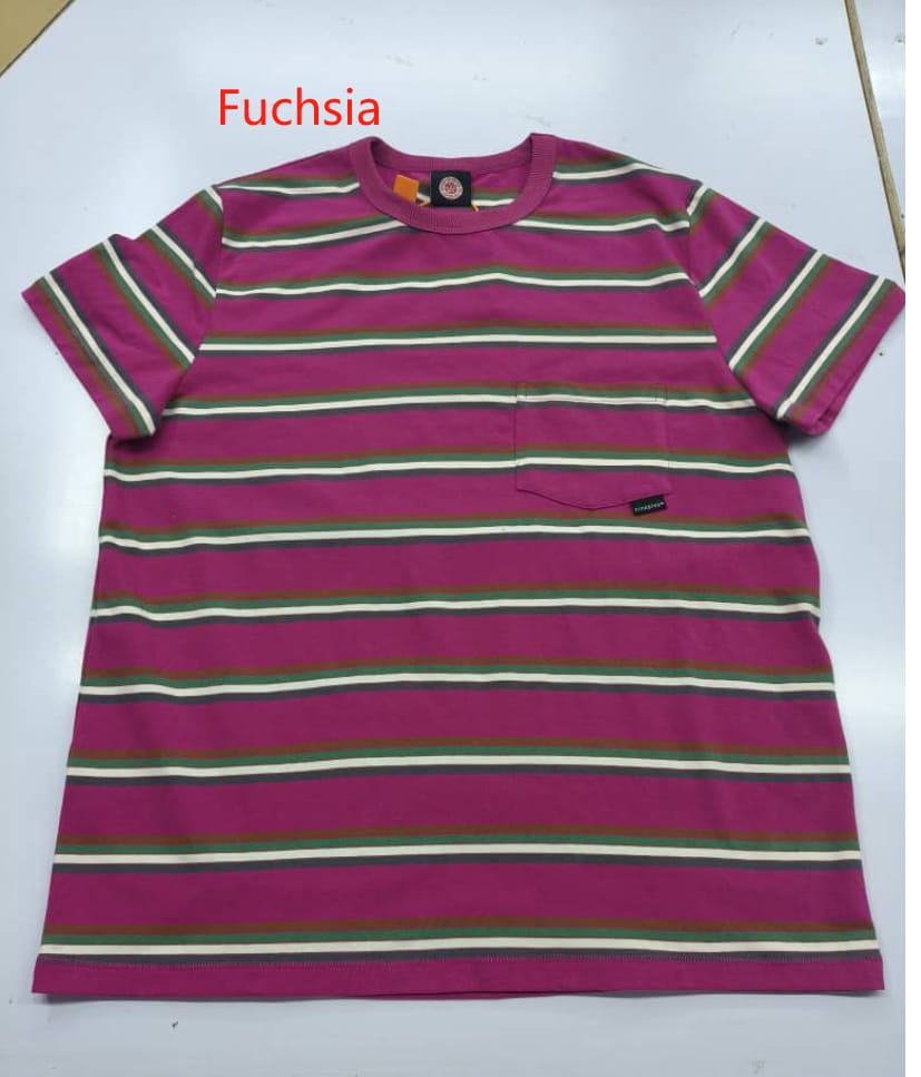T-Shirt | 60s Stripe | No.7 | Fushia
