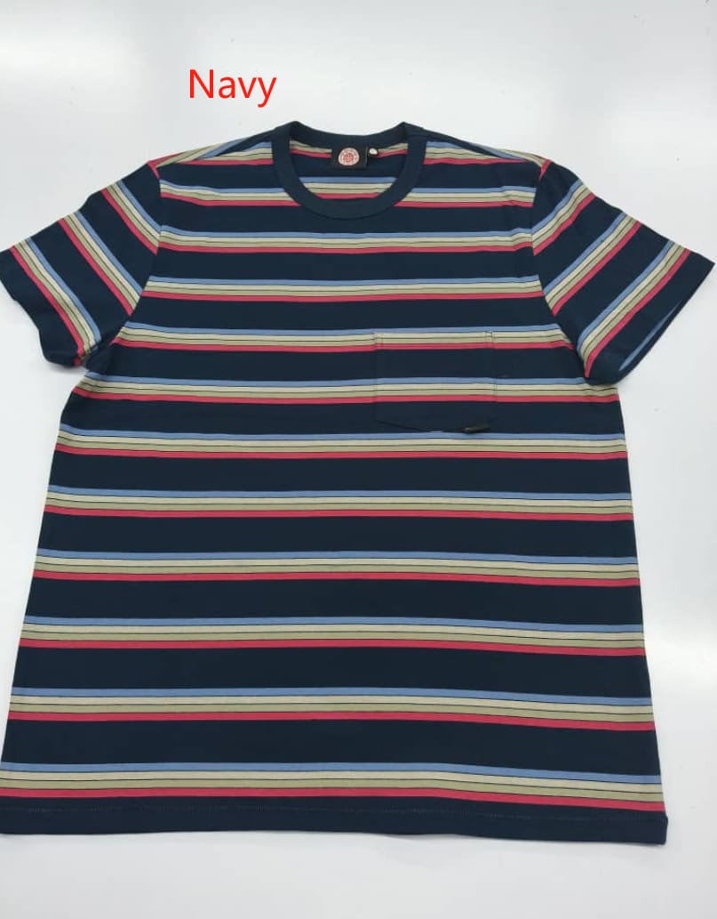 T-Shirt | 60s Stripe | No.8 | Navy