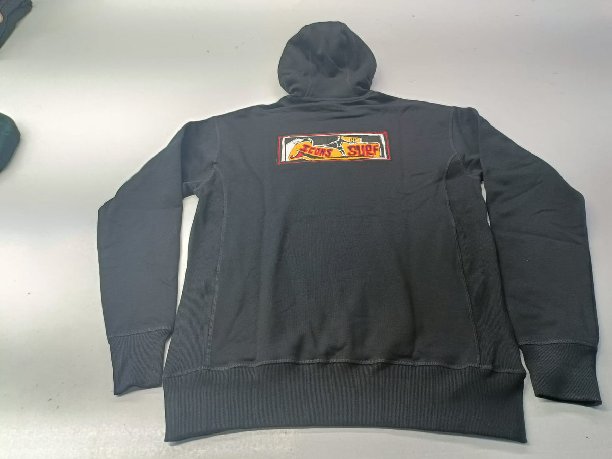 Icons Hooded Sweatshirt | Brian Bent | Black