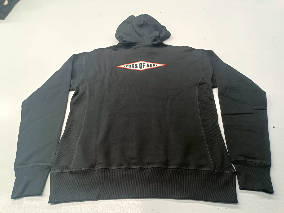 Icons Hooded Sweatshirt | Diamond Logo | Black