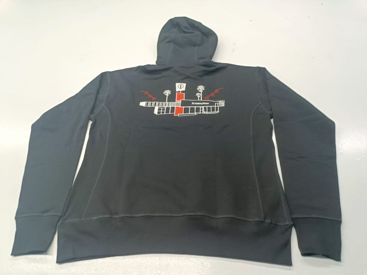 Icons Hooded Sweatshirt | Shop Template | Black