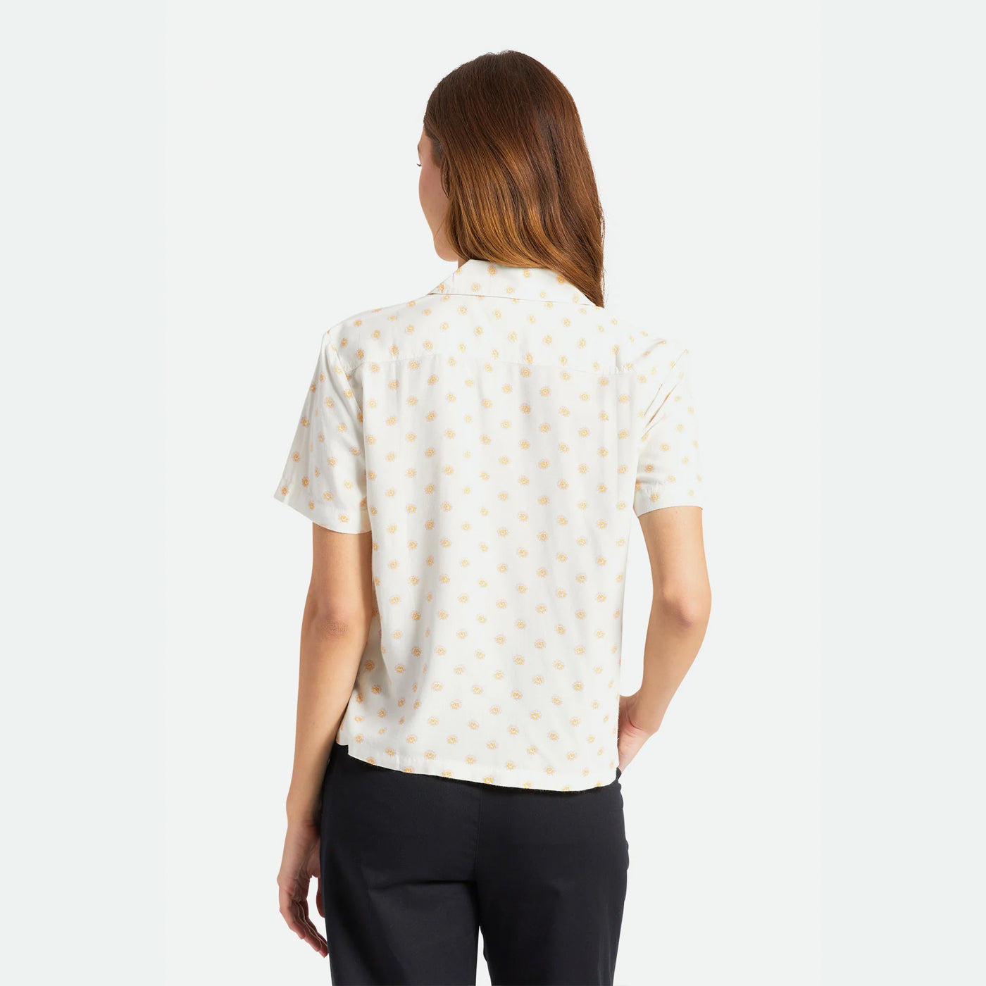 Brixton | Bunker Daisy Dot S/S Woven Shirt | Off White