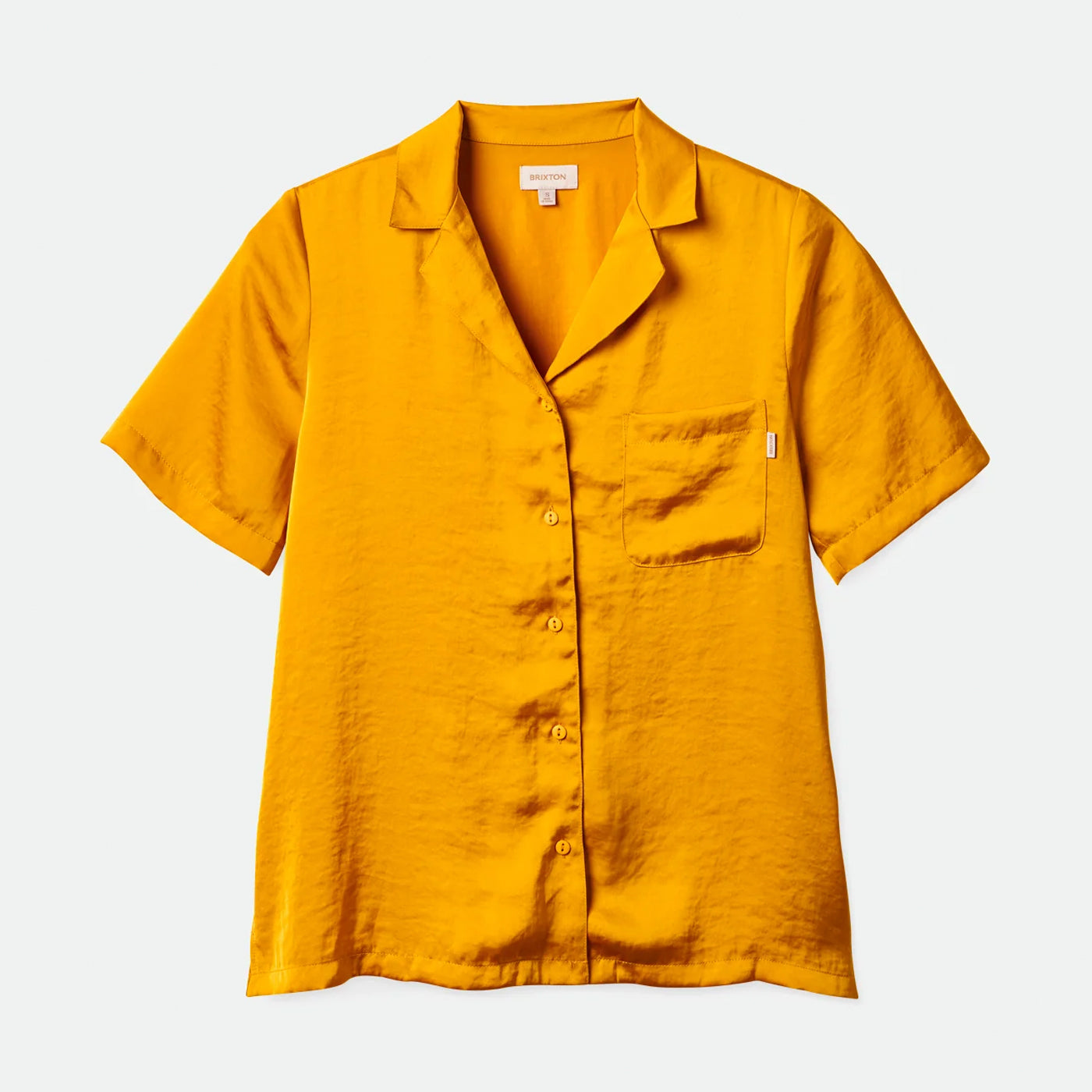Brixton | Bunker Flight Boyfriend S/S Woven Shirt | Golden Glow