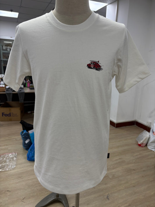 T-Shirt | White | Go'in Surfing | Heavyweight | Slim Fit