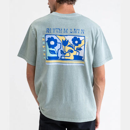 Rhythm | Flower Vintage T Shirt | Seafoam