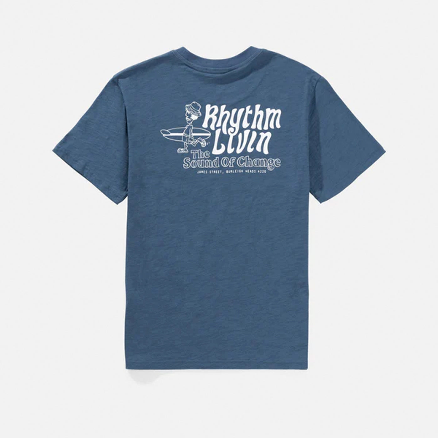 Rhythm | Livin Slub T Shirt | Vintage Blue