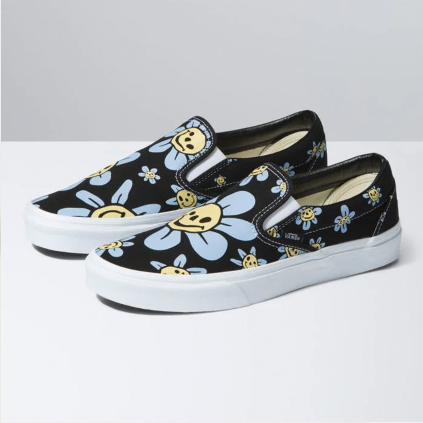 Vans | Slip On Shoes | Floral Black/Yellow
