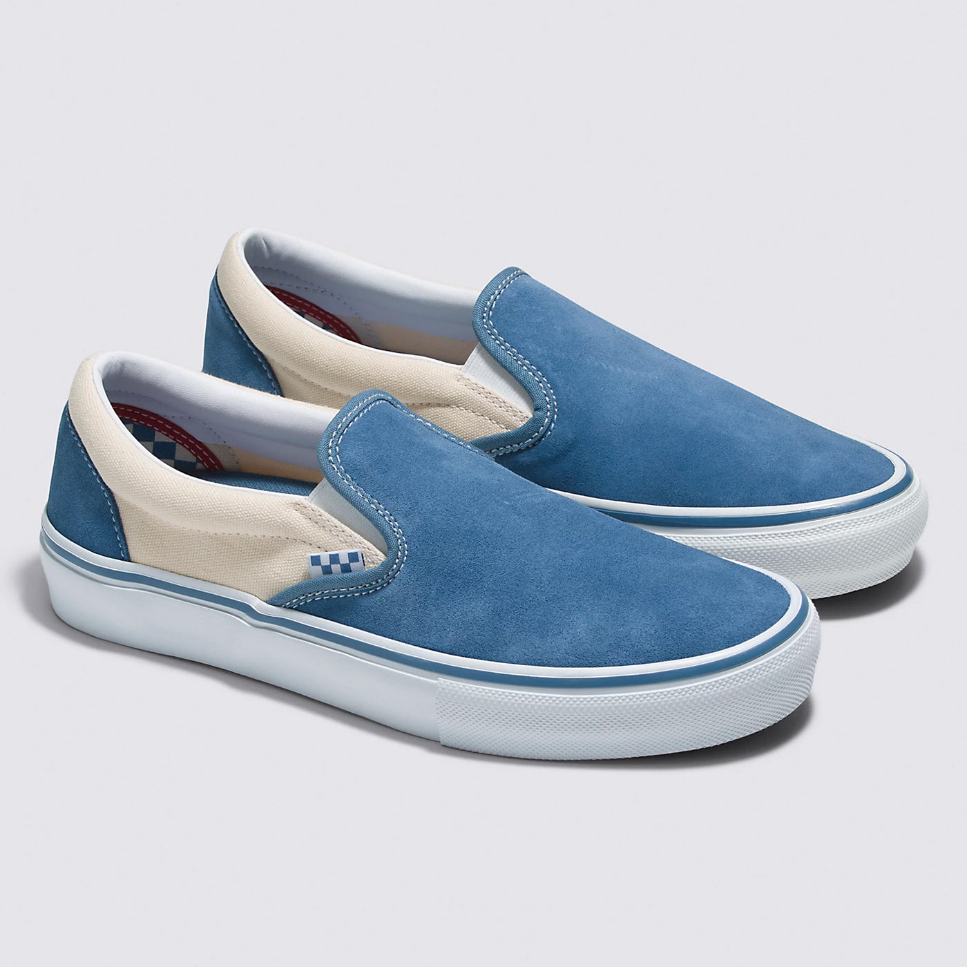 Vans | Skate Slip On Shoes | Cream/Light Navy