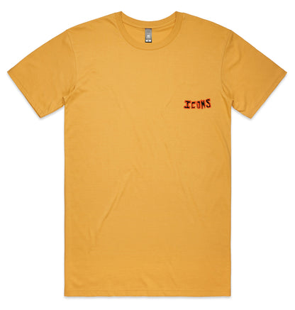 Icons T-Shirt | Brian Bent (Mustard)