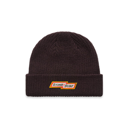 Icons Beanie | Spark Patch (Plum)